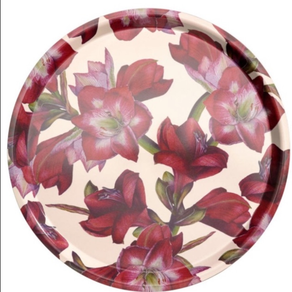 H&M Floral Serving Dish Platter / Round Oversized - Floral NWT
